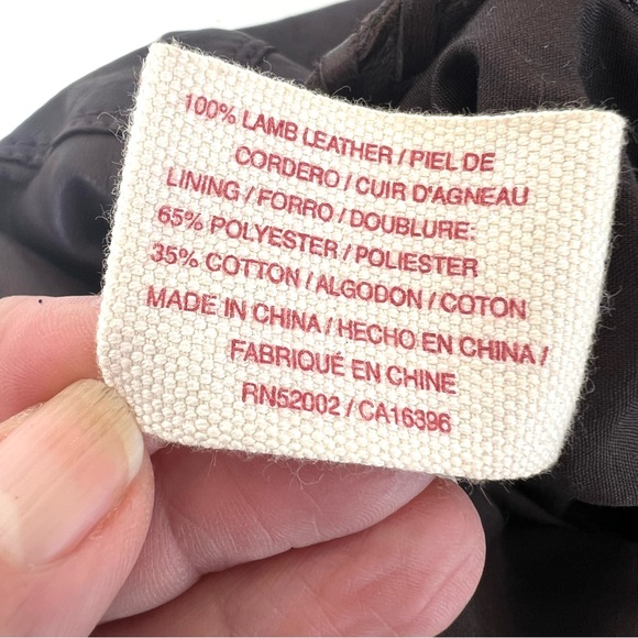 LUCKY BRAND Eggplant Purple Smooth Leather Studded Stitching Accent Shoulder Bag - Picture 11 of 12